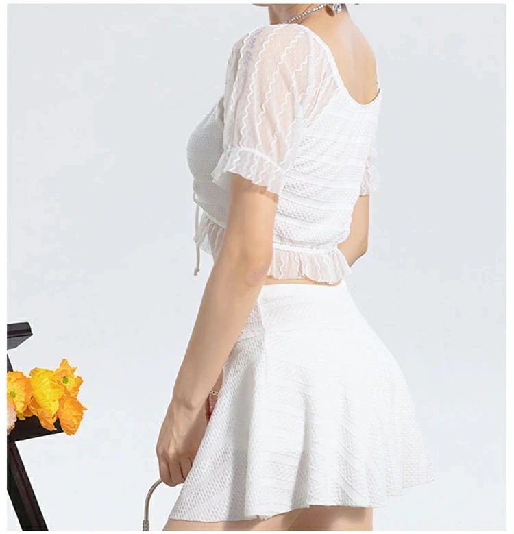 水着 レディース 体型カバー 2点セット 20代 30代 40代 温泉 水着 セレパート かわいい シャツ 上下別 みずぎ 女子 無地 上下セット 水着 ショートパンツ 大人 フィットネス 水着 着痩