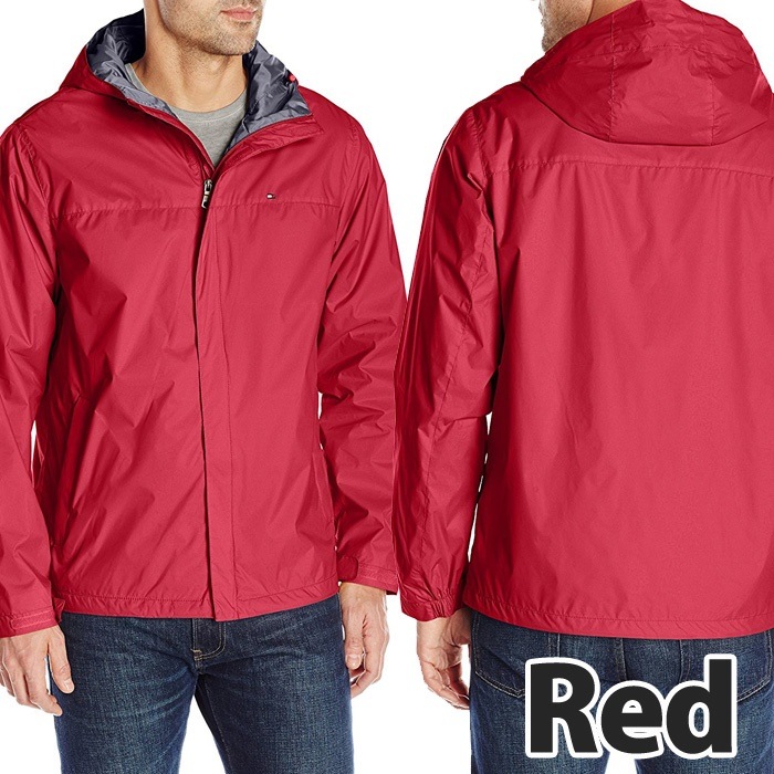 TOMMY HILFIGER トミーヒルフィガー メンズ ナイロンジャケット ブラック　レッド　ネイビー 撥水加工 t451