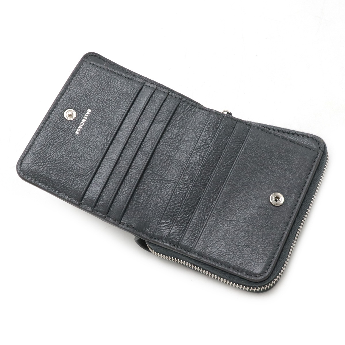 クラシック コンパクトウォレット 2つ折財布 二つ折り財布 レザー グレー 47745 クラシック コンパクトウォレット 2つ折財布 二つ折り財布 レザー グレー 47745