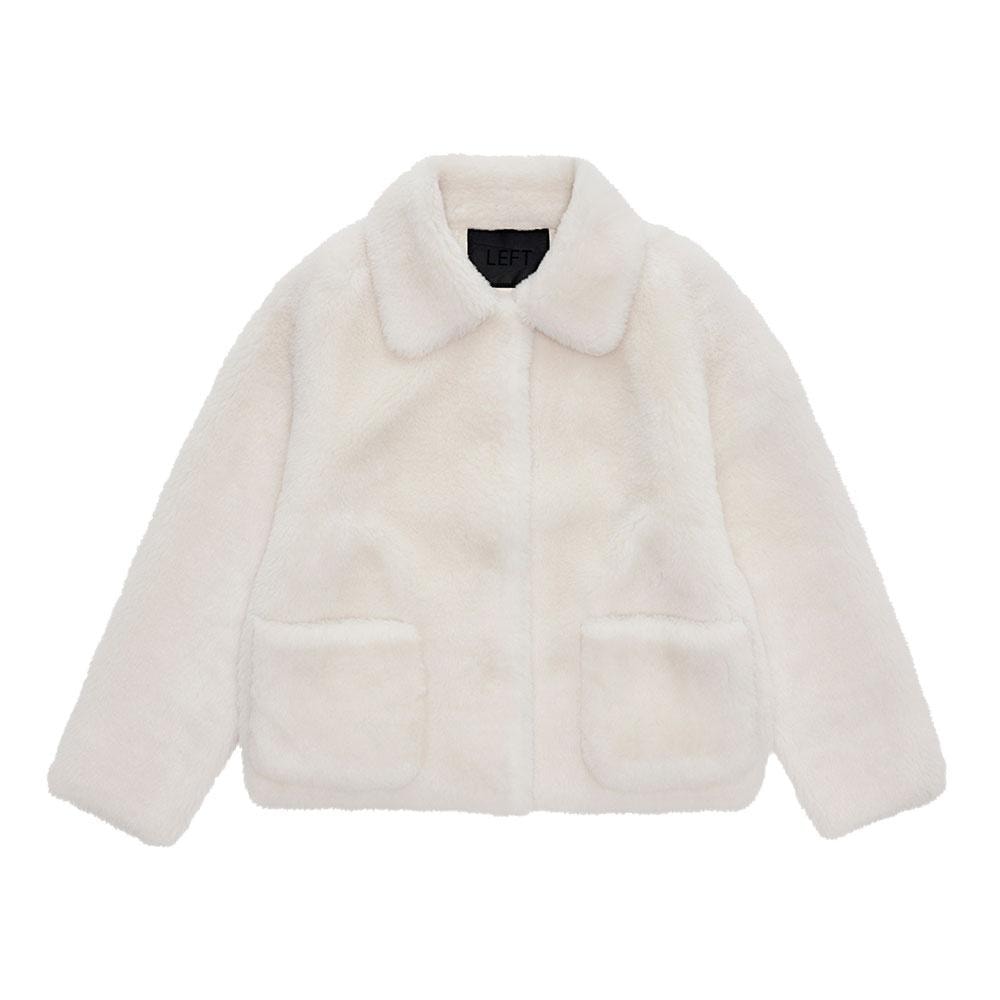 【LEFT SEOUL】 REAL WOOL CROP JACKET : 3COLOR