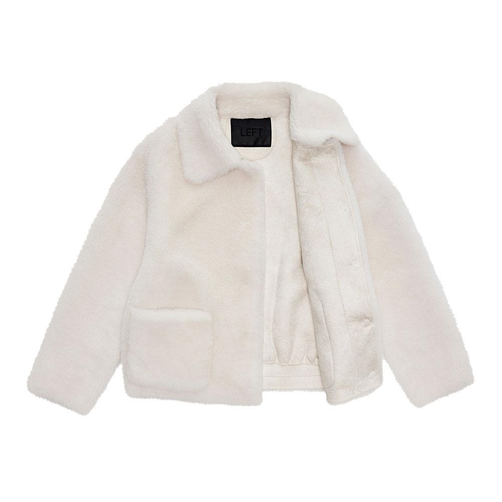 【LEFT SEOUL】 REAL WOOL CROP JACKET : 3COLOR