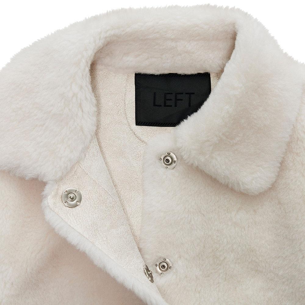 【LEFT SEOUL】 REAL WOOL CROP JACKET : 3COLOR