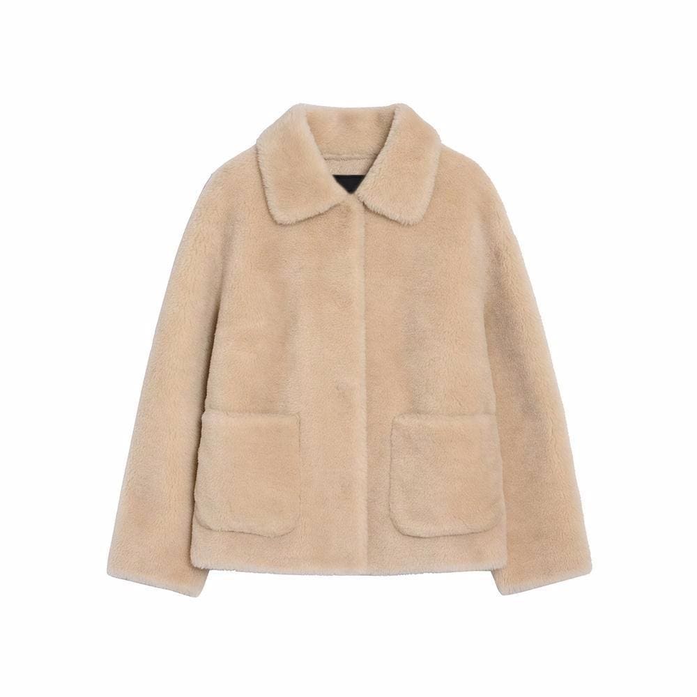 【LEFT SEOUL】 REAL WOOL CROP JACKET : 3COLOR