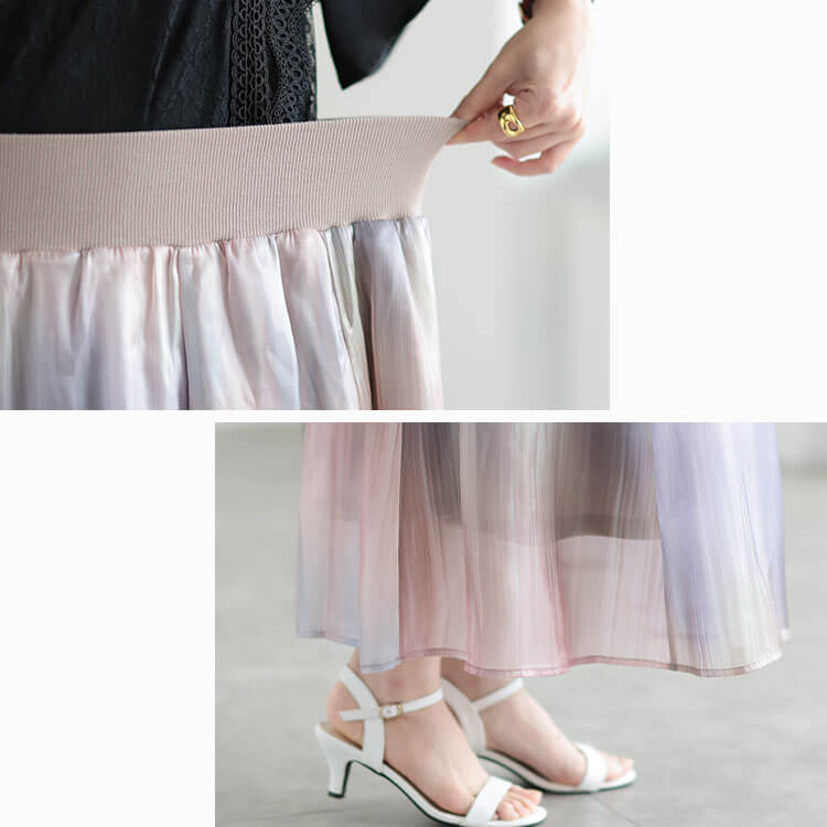 【即納】大きいサイズレディース ボトムス スカート オーロラシフォンフレアスカート ロングスカート シフォンスカート フレアスカート ロング マキシ オーロラ シフォン フレア ストレッチ ウエストゴ 【即納】大きいサイズレディース ボトムス スカート オーロラシフォンフレアスカート ロングスカート シフォンスカート フレアスカート ロング マキシ オーロラ シフォン フレア ストレッチ ウエストゴ