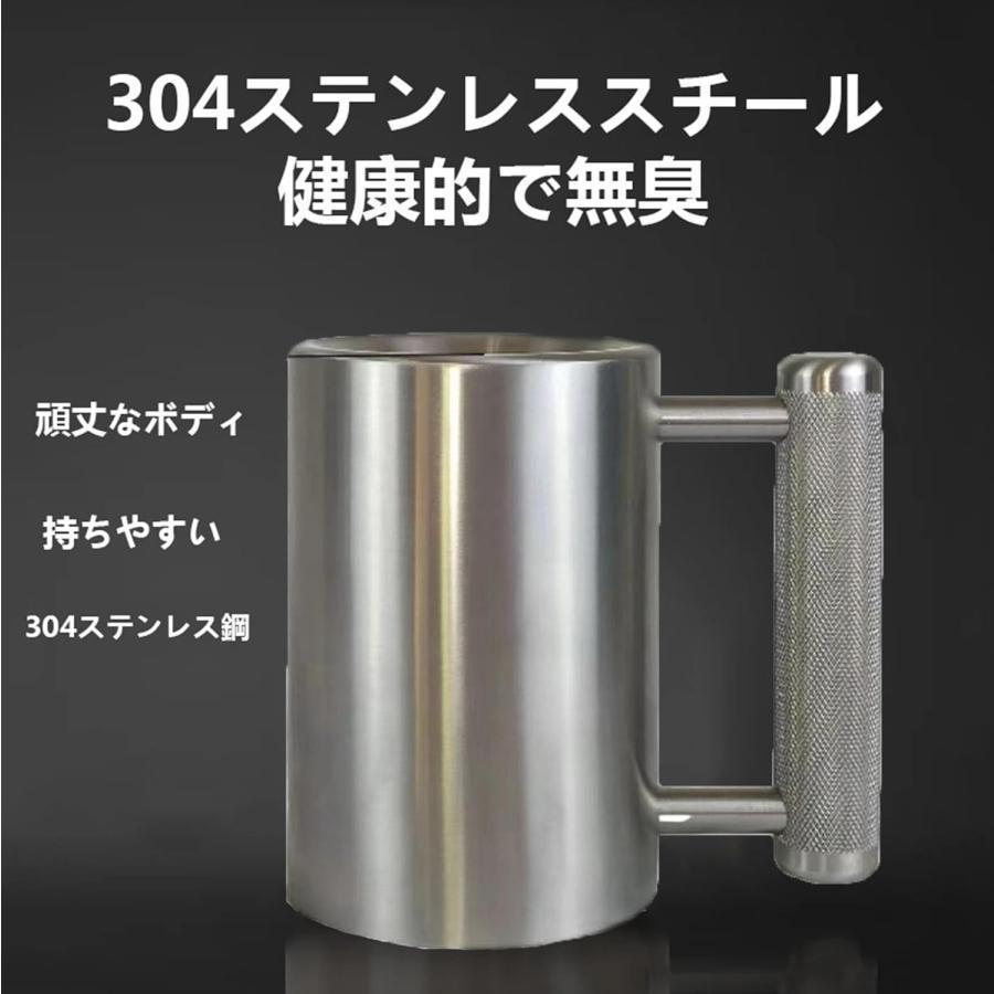ダンベルマグカップボトル 4-8kg水ダンベル筋トレギフト Welina（株） ポータブル誕生日プレゼント男女用 持ち運び便利 面白ダンベルウォーターボトル_3