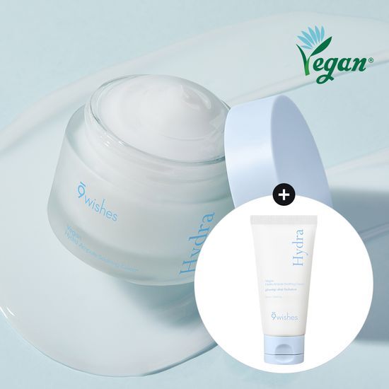9WISHES ヴィーガン ハイドラ アンプル スージング クリーム 50ml x2個セット [オリーブヤング] [韓国]
