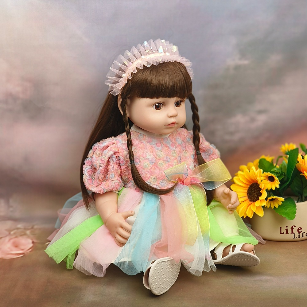 リボーンドールフルプラスチックボディはつまむことができますシミュレーション赤ちゃんのおもちゃ女の子の変更ギフト人形 リボーンドールフルプラスチックボディはつまむことができますシミュレーション赤ちゃんのおもちゃ女の子の変更ギフト人形