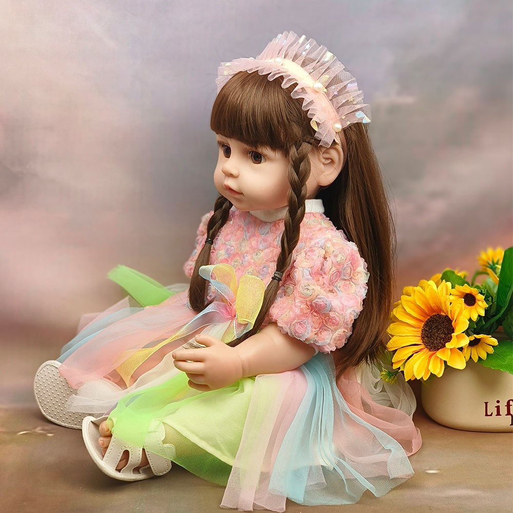リボーンドールフルプラスチックボディはつまむことができますシミュレーション赤ちゃんのおもちゃ女の子の変更ギフト人形 リボーンドールフルプラスチックボディはつまむことができますシミュレーション赤ちゃんのおもちゃ女の子の変更ギフト人形