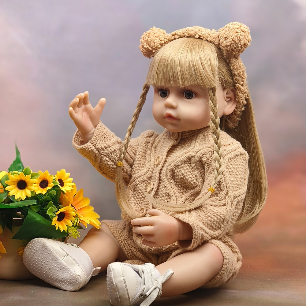 リボーンドールフルプラスチックボディはつまむことができますシミュレーション赤ちゃんのおもちゃ女の子の変更ギフト人形 リボーンドールフルプラスチックボディはつまむことができますシミュレーション赤ちゃんのおもちゃ女の子の変更ギフト人形