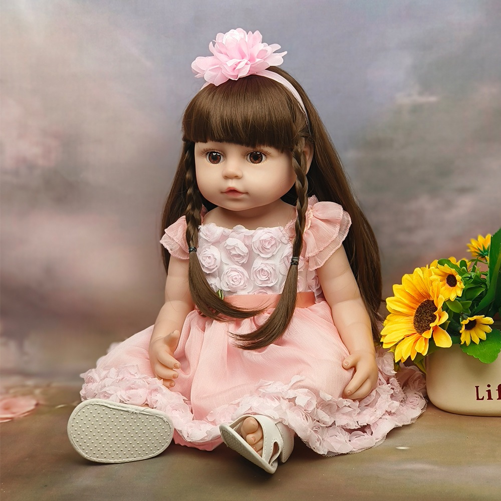 リボーンドールフルプラスチックボディはつまむことができますシミュレーション赤ちゃんのおもちゃ女の子の変更ギフト人形 リボーンドールフルプラスチックボディはつまむことができますシミュレーション赤ちゃんのおもちゃ女の子の変更ギフト人形