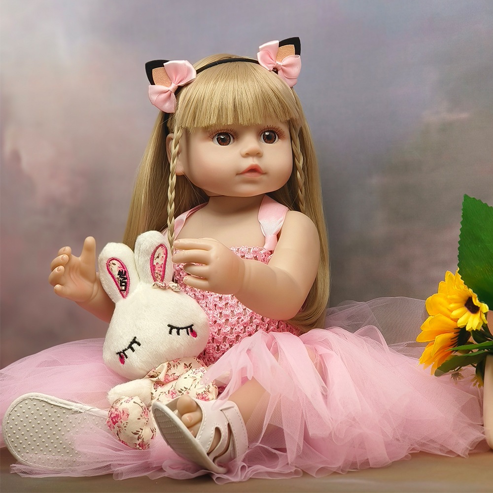 リボーンドールフルプラスチックボディはつまむことができますシミュレーション赤ちゃんのおもちゃ女の子の変更ギフト人形 リボーンドールフルプラスチックボディはつまむことができますシミュレーション赤ちゃんのおもちゃ女の子の変更ギフト人形