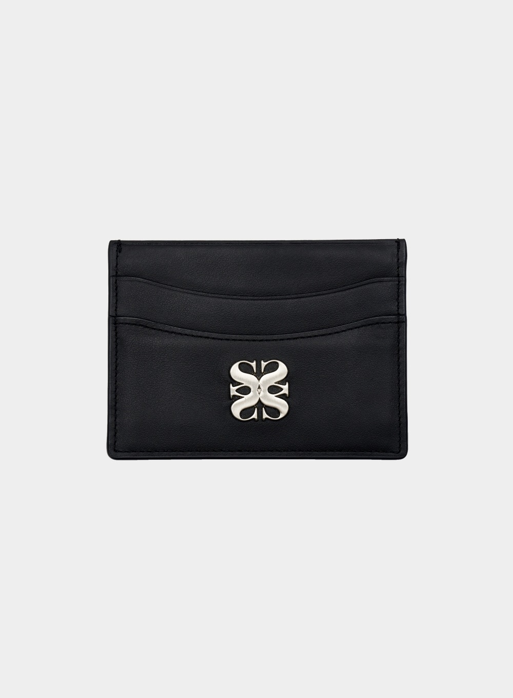 【SATUR】 RIGA LEATHER CARD HOLDER : CLASSIC BLACK