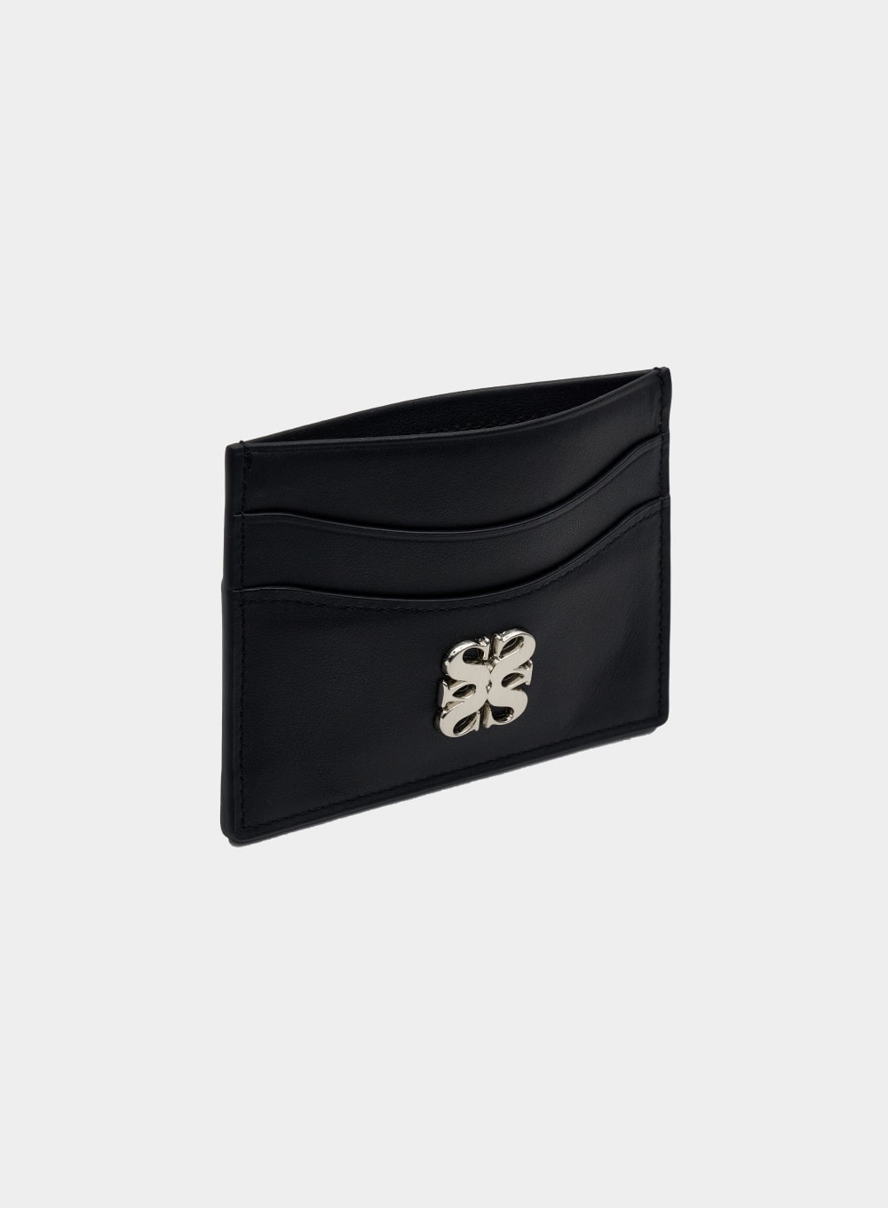 【SATUR】 RIGA LEATHER CARD HOLDER : CLASSIC BLACK
