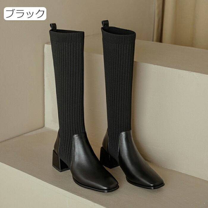 ソックスブーツ ロング レディース 秋冬 カジュアル ローヒール 美脚 ブーツ 太ヒール 5cm ロングニットブーツ ストレッチロングブーツ ニットブーツ 疲れない チャンキーヒール 伸縮性 フィット ソックスブーツ ロング レディース 秋冬 カジュアル ローヒール 美脚 ブーツ 太ヒール 5cm ロングニットブーツ ストレッチロングブーツ ニットブーツ 疲れない チャンキーヒール 伸縮性 フィット