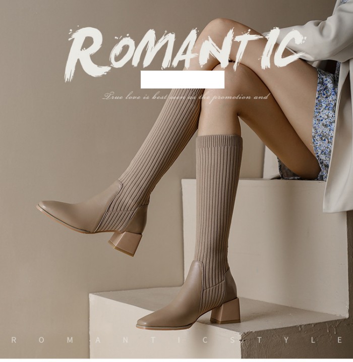 ソックスブーツ ロング レディース 秋冬 カジュアル ローヒール 美脚 ブーツ 太ヒール 5cm ロングニットブーツ ストレッチロングブーツ ニットブーツ 疲れない チャンキーヒール 伸縮性 フィット ソックスブーツ ロング レディース 秋冬 カジュアル ローヒール 美脚 ブーツ 太ヒール 5cm ロングニットブーツ ストレッチロングブーツ ニットブーツ 疲れない チャンキーヒール 伸縮性 フィット