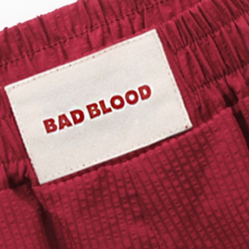 【BADBLOOD】デストロイド ロンリーボクサーショーツ - レッド BADBLOOD デストロイロンリーボクサーショーツ-レッド ハーフパンツ