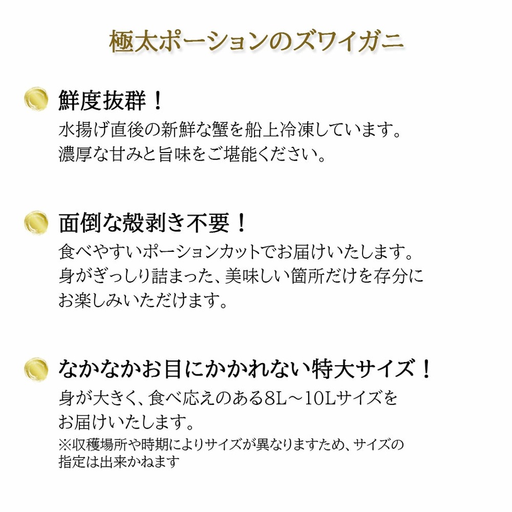 ズワイガニ ＆ ホタテ 冬の味覚セット 生ズワイガニ 8L-10Lサイズ 500g 生帆立貝柱 1kg 帆立 貝柱 訳あり 大きさ不揃い 特大 蟹 カニ ずわい蟹