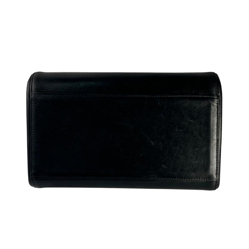 CHANEL シャネル チョコバー ラムスキン ショルダーバッグ ブラック A-8042 CHANEL シャネル チョコバー ラムスキン ショルダーバッグ ブラック A-8042