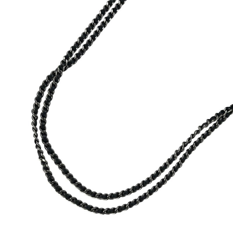 CHANEL シャネル チョコバー ラムスキン ショルダーバッグ ブラック A-8042 CHANEL シャネル チョコバー ラムスキン ショルダーバッグ ブラック A-8042