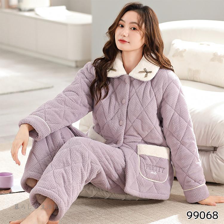 パジャマ キルト キルティング パジャマ ウェア あったかパジャマ 上下セット ふわふわ 暖かい 長袖 軽い ゆったり 大きめ スェット 近所着 パジャマ キルト キルティング パジャマ ウェア あったかパジャマ 上下セット ふわふわ 暖かい 長袖 軽い ゆったり 大きめ スェット 近所着