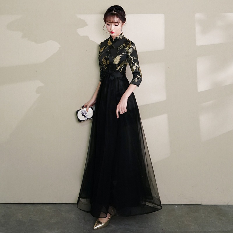 送料無料 パーティードレス 結婚式 ワンピース longdress ロングドレス ミモレ丈 詰襟 ワンピース 袖あり 五分丈 ウェディングドレス ウエディング ドレス 二次会 花嫁 ブライズメイド お 送料無料 パーティードレス 結婚式 ワンピース longdress ロングドレス ミモレ丈 詰襟 ワンピース 袖あり 五分丈 ウェディングドレス ウエディング ドレス 二次会 花嫁 ブライズメイド お