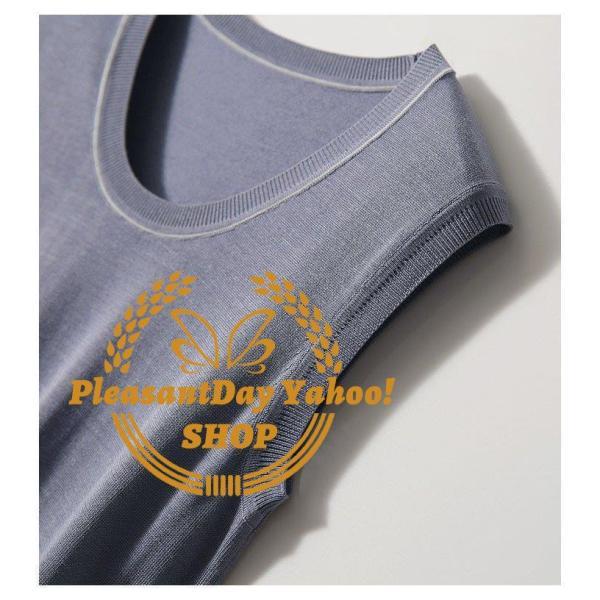 Tシャツ レディース 40代 夏 新作 オシャレ トップス 白ニットソー ノースリーブ 大人 通勤 カジュアル韓国風 Uvカット薄手ニッソー Tシャツ レディース 40代 夏 新作 オシャレ トップス 白ニットソー ノースリーブ 大人 通勤 カジュアル韓国風 Uvカット薄手ニッソー