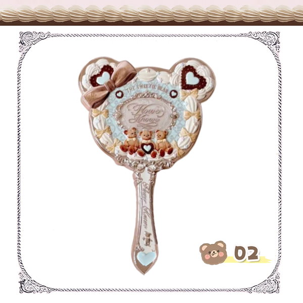Qoo10] FLOWER KNOWS 【公式正規品 急速出荷】クマシリーズ手鏡