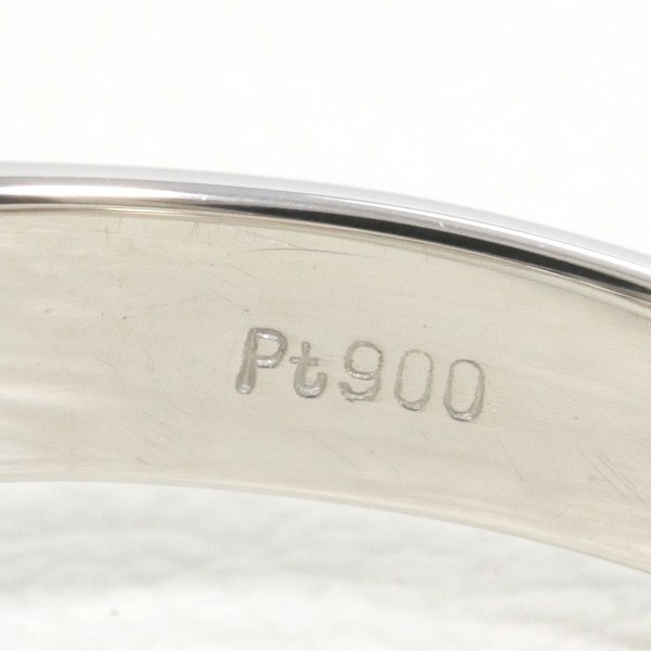 PT900 プラチナ リング 12号 パール(真珠) 約9.5mm ダイヤ 0.20 中古 PT900 プラチナ リング 12号 パール(真珠) 約9.5mm ダイヤ 0.20 中古