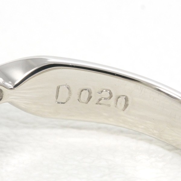 PT900 プラチナ リング 12号 パール(真珠) 約9.5mm ダイヤ 0.20 中古 PT900 プラチナ リング 12号 パール(真珠) 約9.5mm ダイヤ 0.20 中古