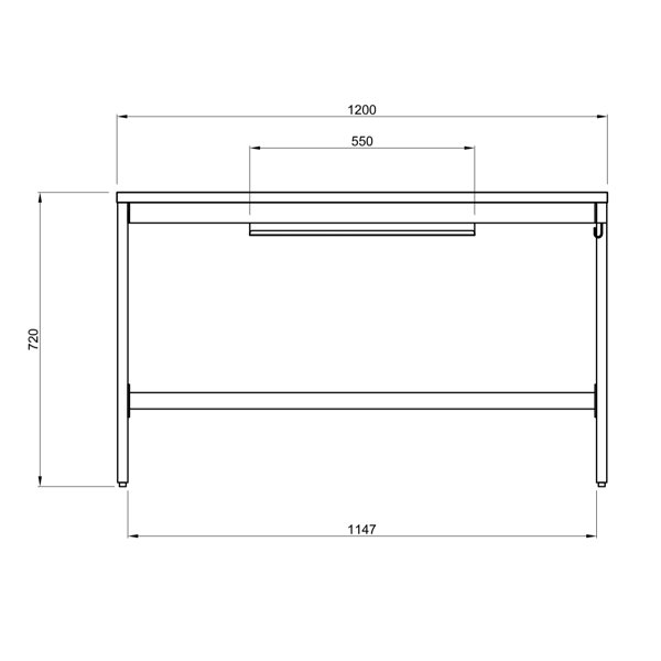 Qoo10] デスク 幅120cm 奥行70cm ナチ