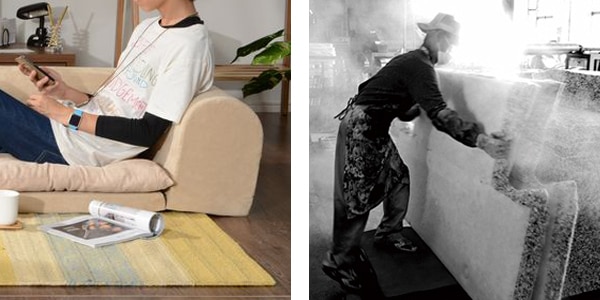 ローソファ コーナーソファー 3点セット Fluffy ソファー ソファ フロアーソファー フロアソファ １人掛け 一人掛け 1人用 ２人掛け 二人掛け ２人用 コーナー用 セット 軽量 軽い