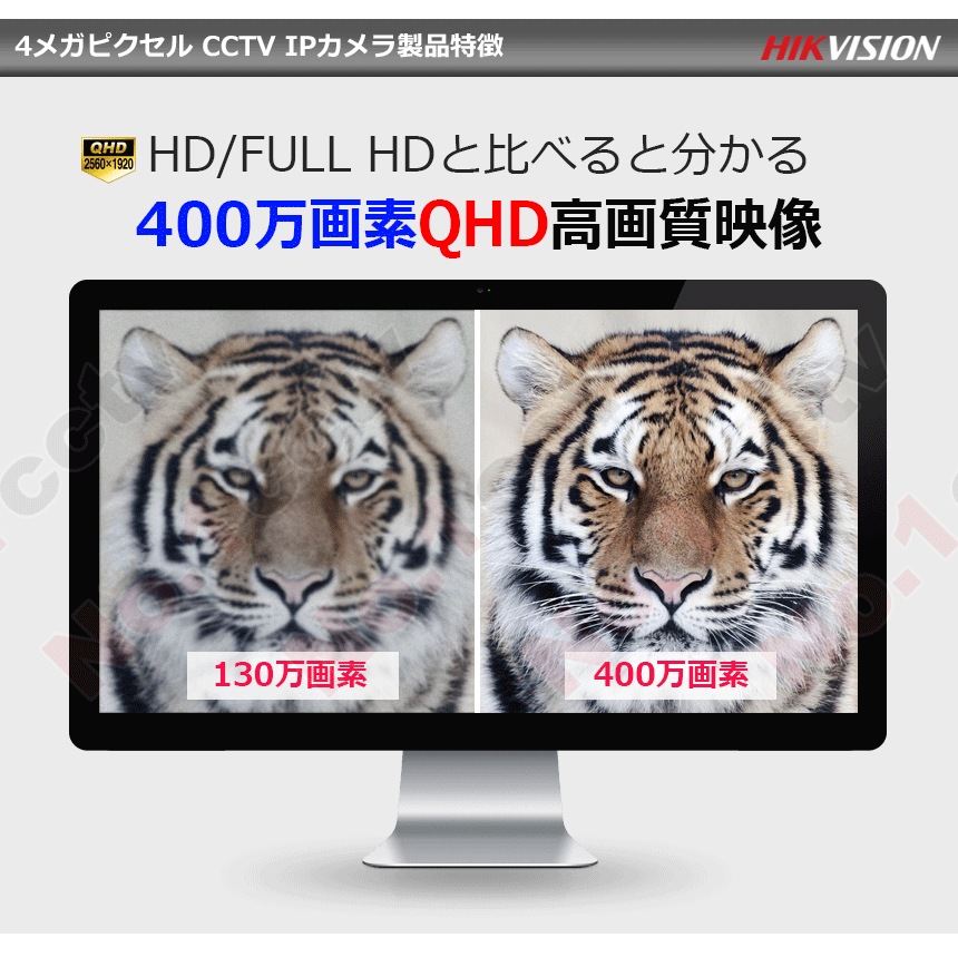 [IP-4M] 夜間カラー防犯カメラ 夜間カラー監視カメラ FULL HD 400万画素 IP CCTV 12CH UTPケーブル DS-2CD2345FWD-I DS-2CD2045FWD-I D