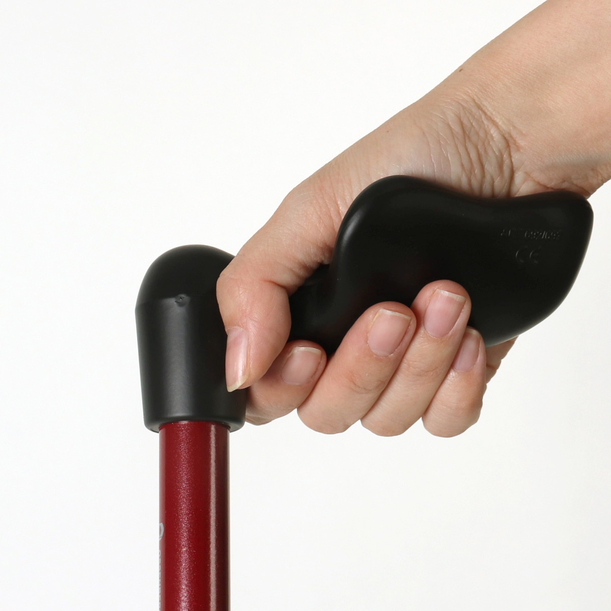 杖 伸縮 オッセンベルグ FGシリーズ 右手用 幅広グリップ つえ ツエ 伸縮杖 右利き 一点杖 幅広 長さ調節 軽量 介護 歩行補助 高齢者 おしゃれ リハビリ用 介護用品 9段階調節 歩行