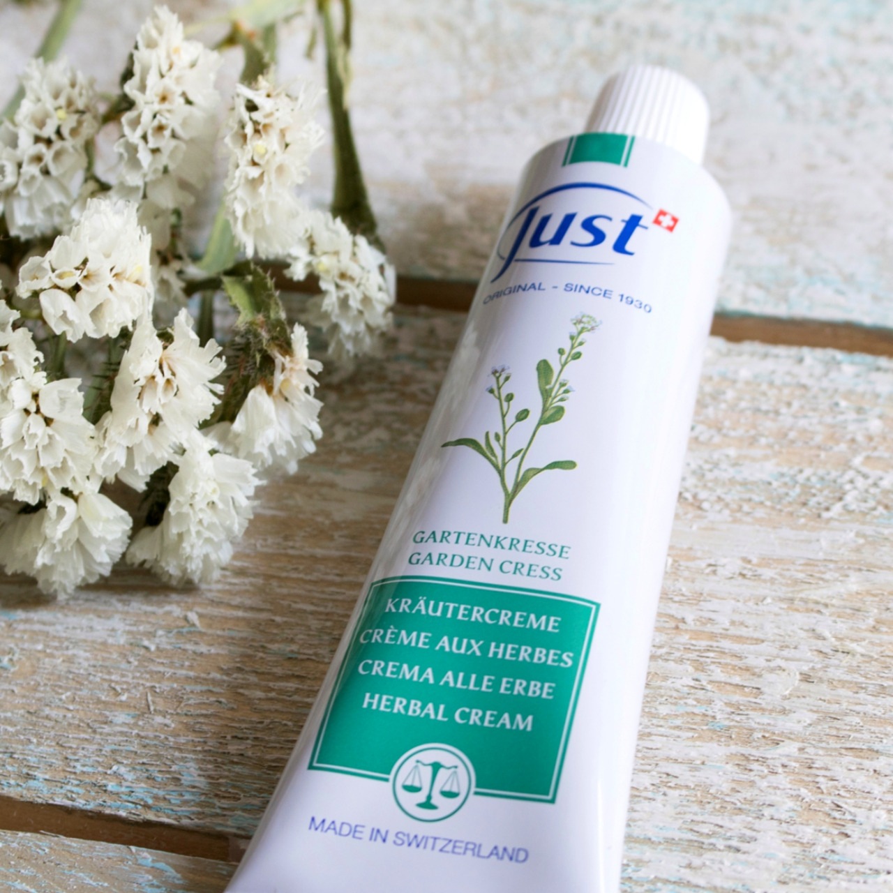 JUST(ユースト) ガーデンクレスクリーム 100mL 全身 ナチュラル ハーブクリーム 天然成分 ハーブ ガーデンクレス スキンケア ボディクリーム ハンドクリーム