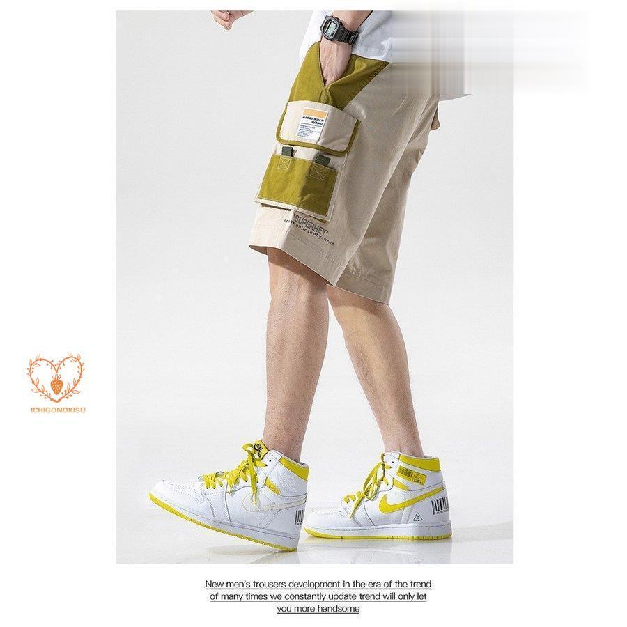 カーゴパンツ メンズ ハーフ丈 ミリタリー ショートパンツ ハーフパンツ ワイド 短パン 半ズボン ボトムス ストリート系 カーゴパンツ メンズ ハーフ丈 ミリタリー ショートパンツ ハーフパンツ ワイド 短パン 半ズボン ボトムス ストリート系