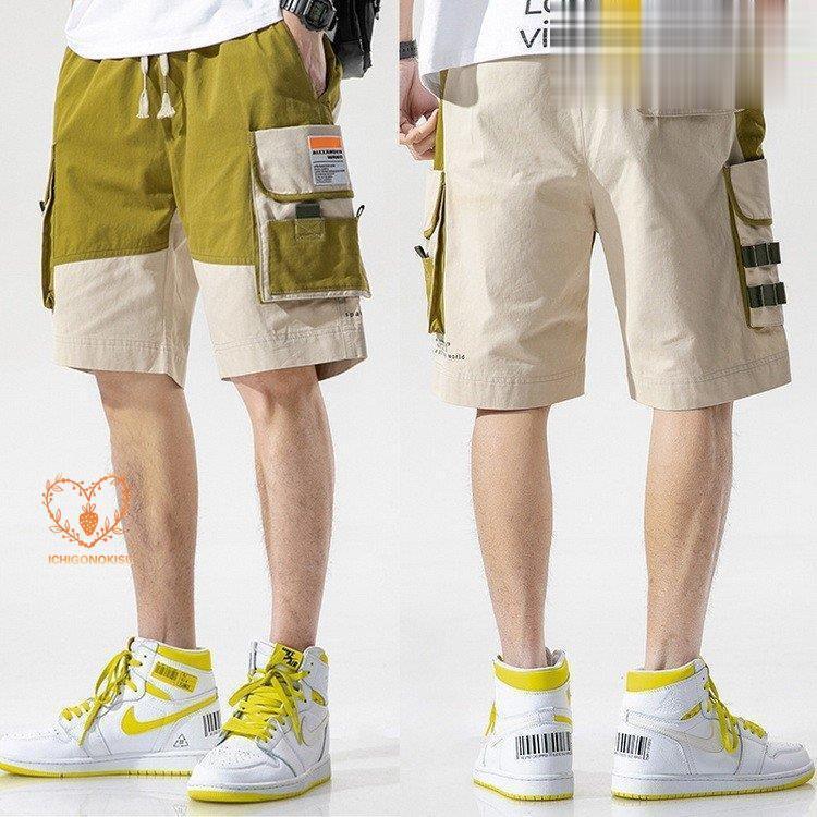 カーゴパンツ メンズ ハーフ丈 ミリタリー ショートパンツ ハーフパンツ ワイド 短パン 半ズボン ボトムス ストリート系 カーゴパンツ メンズ ハーフ丈 ミリタリー ショートパンツ ハーフパンツ ワイド 短パン 半ズボン ボトムス ストリート系