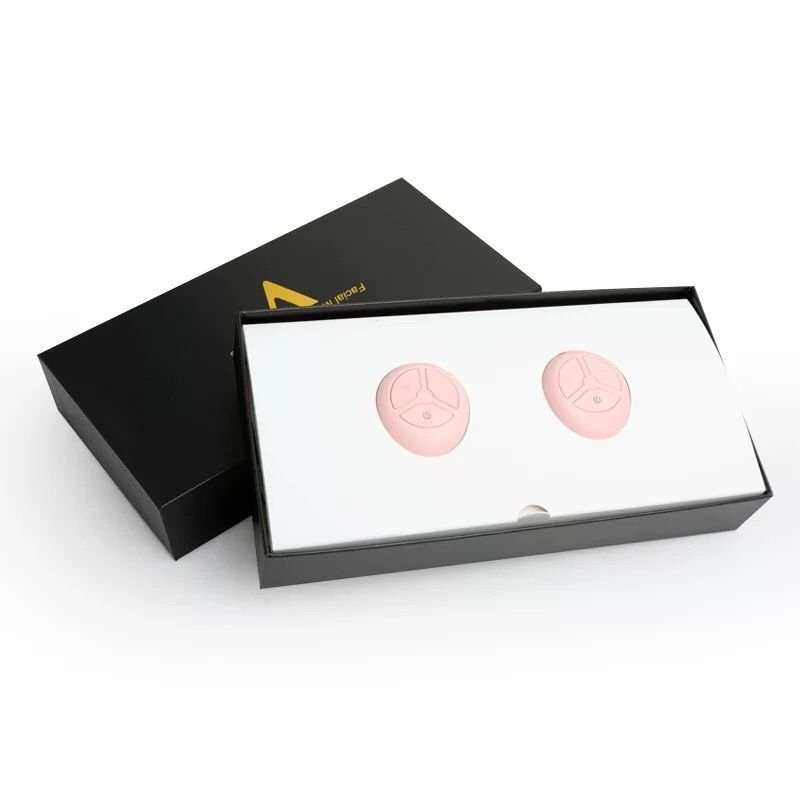 EMS電動美顔器 美容グッズ フェイスマッサージ 小顔 EMS美顔器 ウェアラブル 顔痩せ v顔 マッサージ フェイスエクササイズ ブラック 男女兼用