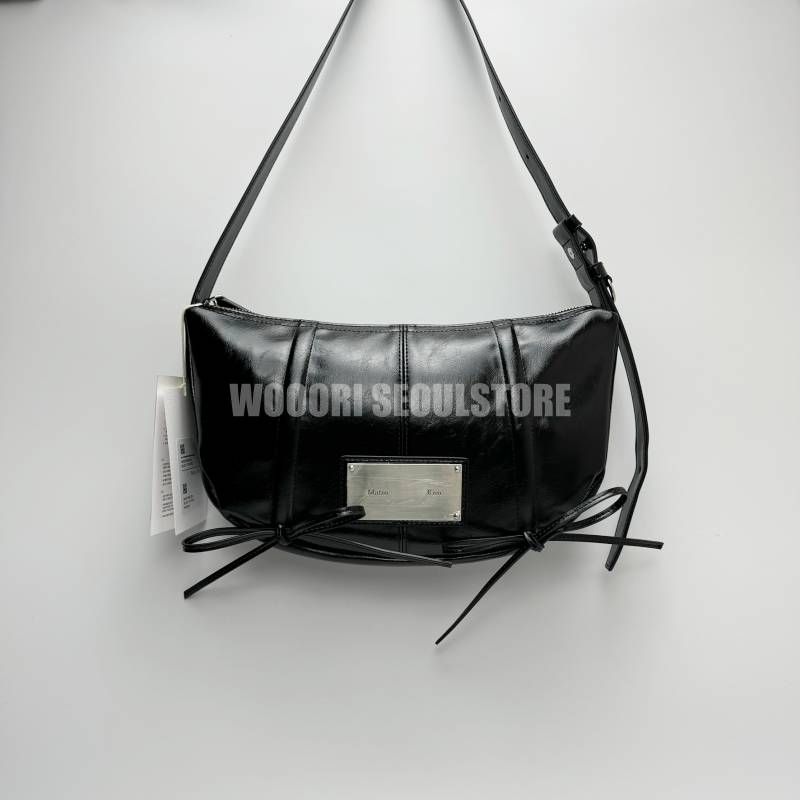 [正規品保証] 大人気 HALF SHIRRING RIBBON ROUND ハンドバッグ