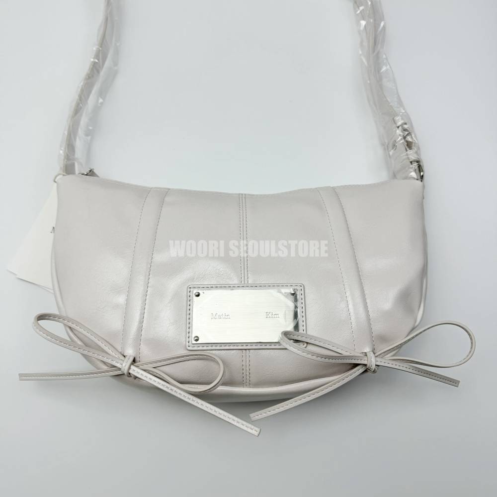 [正規品保証] 大人気 HALF SHIRRING RIBBON ROUND ハンドバッグ