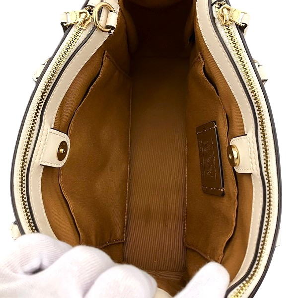 コーチ シグネチャー F67027 2way バッグ ハンドバッグ ショルダーバッグ 【中古】