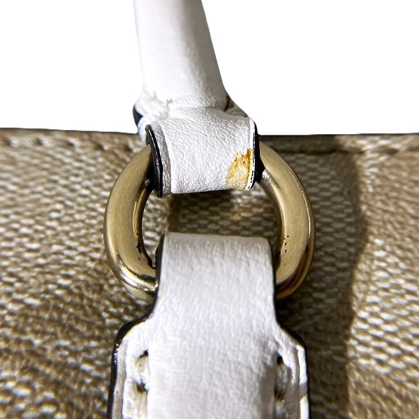 コーチ シグネチャー F67027 2way バッグ ハンドバッグ ショルダーバッグ 【中古】