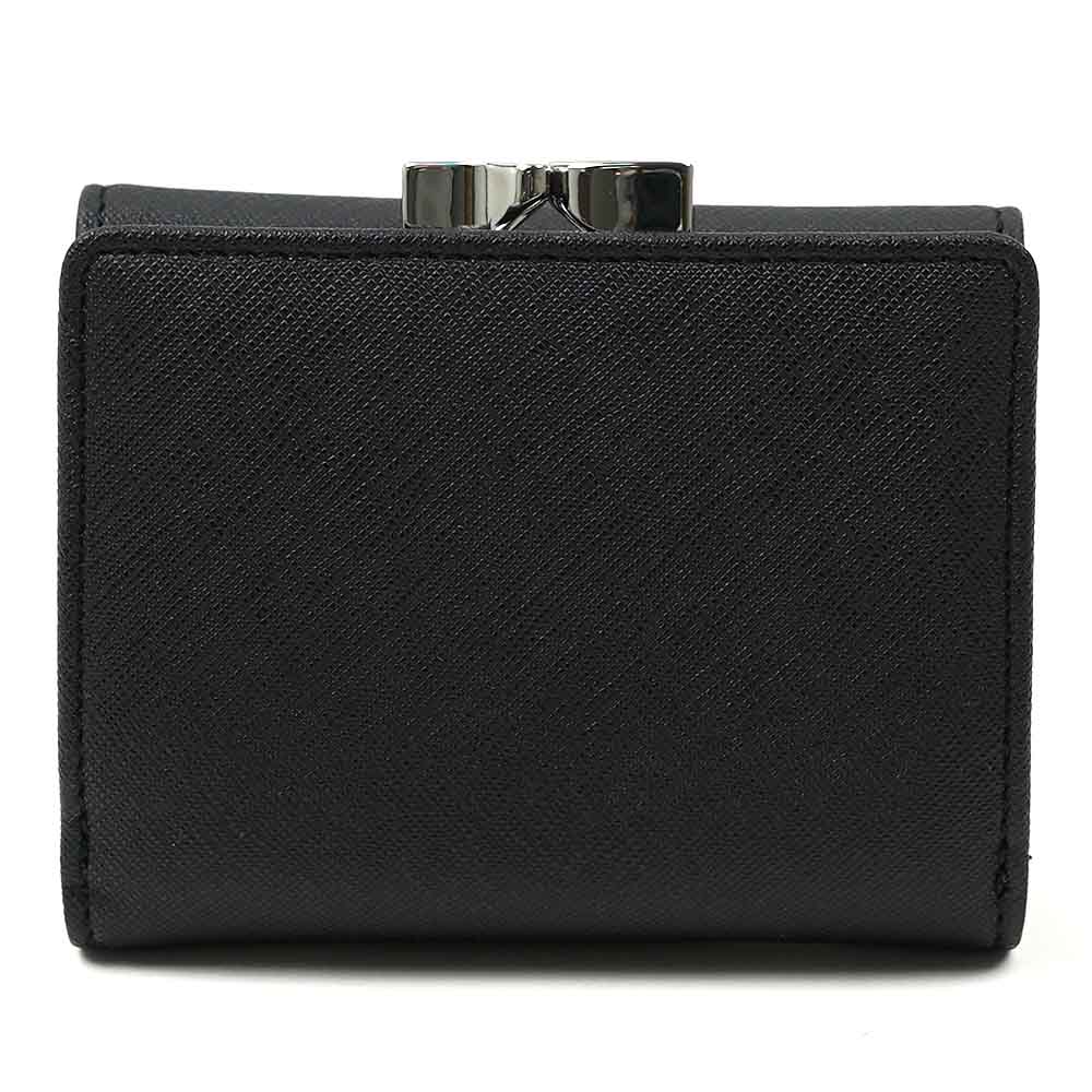 ヴィヴィアンウエストウッド 財布 Vivienne Westwood レディース 51010018 S000B N401 バイオグリーン サフィアーノ がま口 三つ折り財布 ミニ財布 ブラック ウォレ ヴィヴィアンウエストウッド 財布 Vivienne Westwood レディース 51010018 S000B N401 バイオグリーン サフィアーノ がま口 三つ折り財布 ミニ財布 ブラック ウォレ