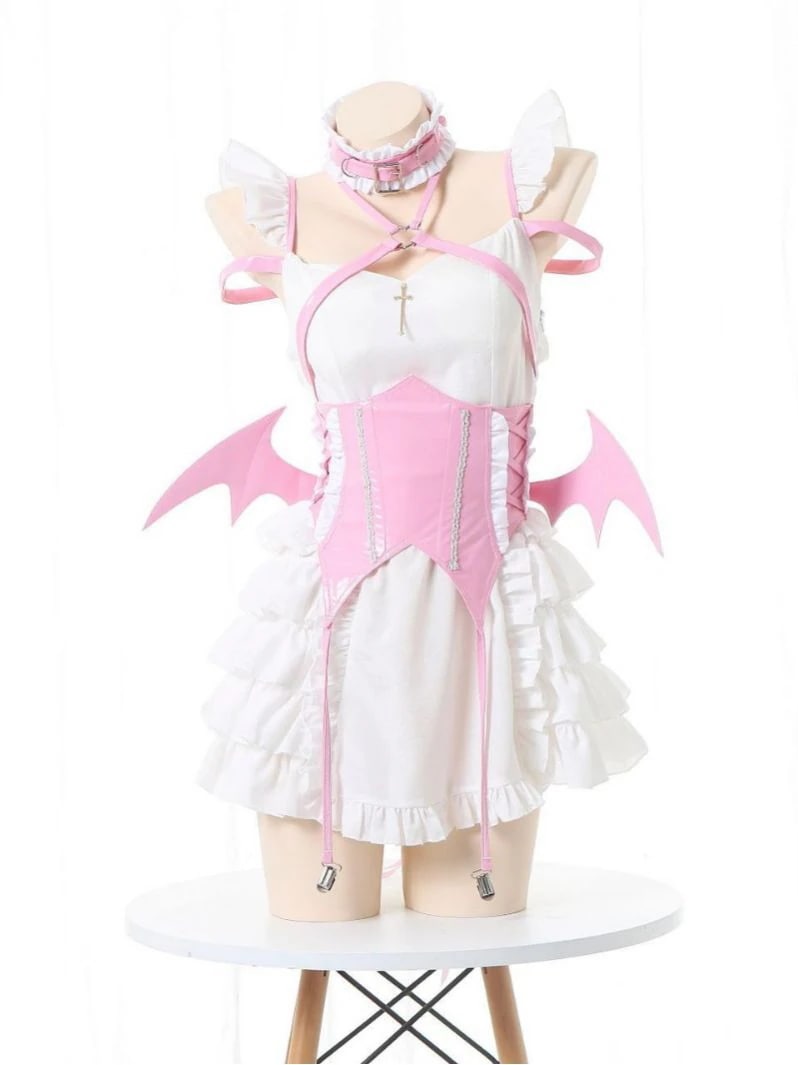 2025新型 韓国 スカートのデザイン感ウエストカバーファッション洋風 メイド服 悪魔 清楚ロリータワンピース トロールプレイング 2025新型 韓国 スカートのデザイン感ウエストカバーファッション洋風 メイド服 悪魔 清楚ロリータワンピース トロールプレイング