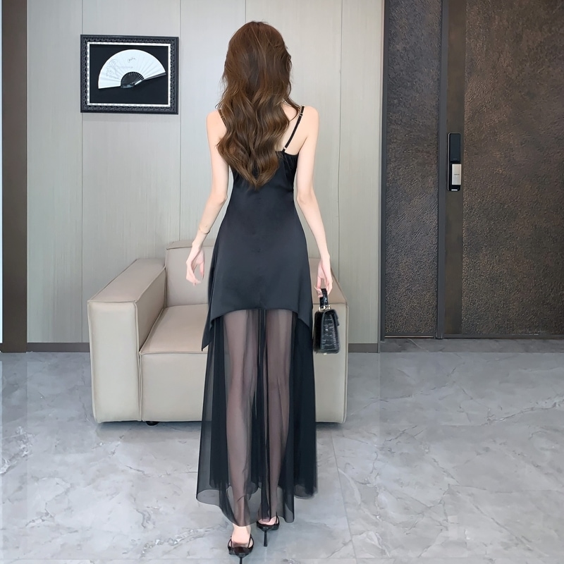 ドレス ワンピース パーティードレス ロングドレス 舞台ドレス キャバドレス ブラックドレス ワンピースドレス セクシードレス ロング マキシ丈 Aライン ドッキング 透け感 シャーリング きれいめ ドレス ワンピース パーティードレス ロングドレス 舞台ドレス キャバドレス ブラックドレス ワンピースドレス セクシードレス ロング マキシ丈 Aライン ドッキング 透け感 シャーリング きれいめ