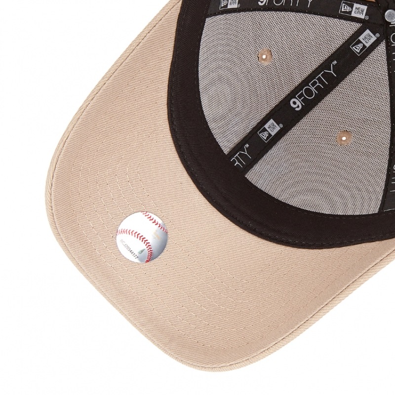 NEWERA 940 MLBベーシックニューヨークヤンキースボールキャップベージュ/13086374
