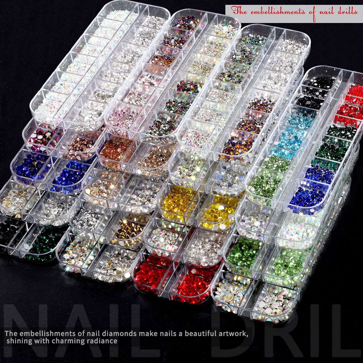【1点ご購入 で10点プレゼントいたします】12マスネイルフラットドリル点滅底が落ちない円形尖底サイズ混在ネイルスタックドリル 【1点ご購入 で10点プレゼントいたします】12マスネイルフラットドリル点滅底が落ちない円形尖底サイズ混在ネイルスタックドリル