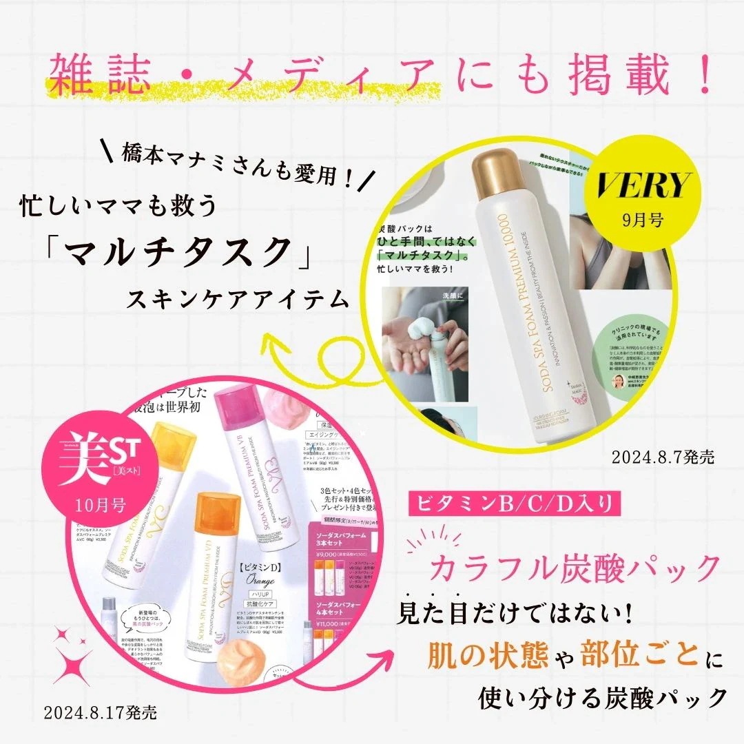 2本セット【カラフル炭酸パックVC】ソーダスパフォーム