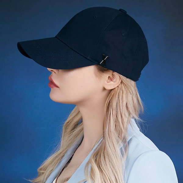 韓国ブランドVARZAR☆Twiceミナ愛用☆StudLogoOverFit Ballcap
