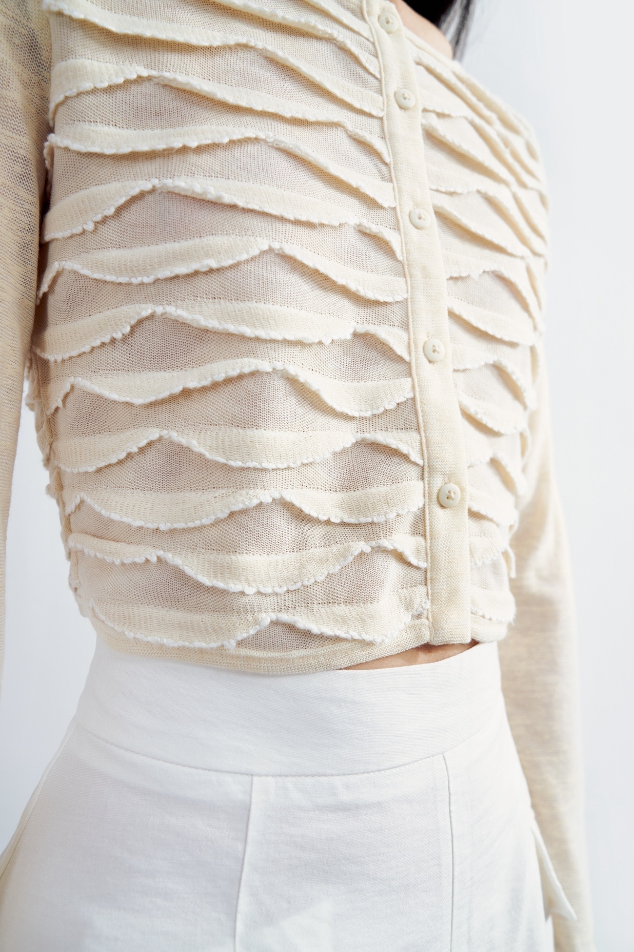 春 レディース カジュアル スタイル レース ラミネート ラウンドネック 長袖 Tシャツ ヌードアプリコット S M L トップス シャツ 袖あり 長袖 かわいい 大人可愛い きれいめ シンプル 大人