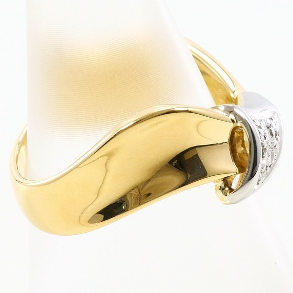 PT900 プラチナ リング 11号 ダイヤ 0.02 中古